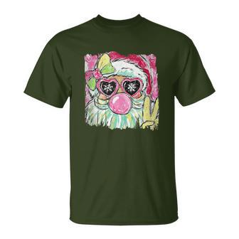 Santa Peace Bubblegum Christmas Fun T-Shirt - Thegiftio UK