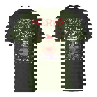 Santa Reno Feliz Navidad Divertido Familia Navidad Ciervo Camiseta unisex - Regaloses