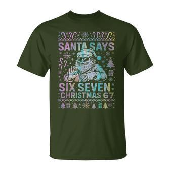 Santa Says Six Seven Christmas T-Shirt - Monsterry