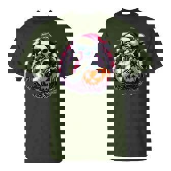 Santa Turkey Halloween Pumpkin Thanksgiving T-Shirt - Thegiftio