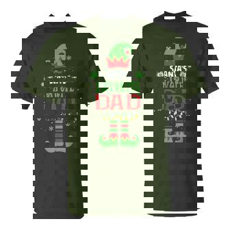 Santa's Favorite Dad Elf Family Xmas T-Shirt - Seseable