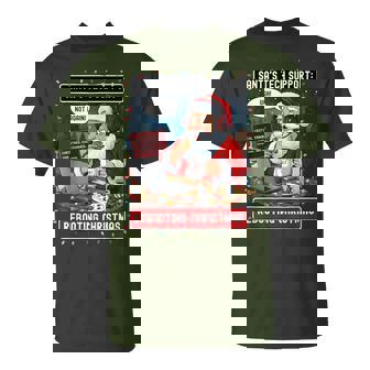 Santa's Tech Support Rebooting Christmas T-Shirt | Mazezy