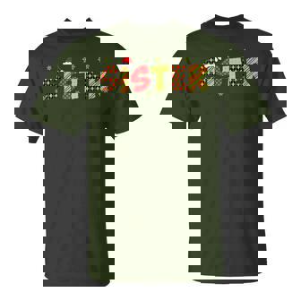 Sister Christmas Matching Christmas Family Party Pajama T-Shirt | Mazezy