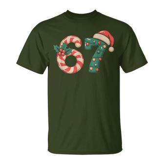 Six Seven 67 Meme Christmas T-Shirt - Thegiftio UK