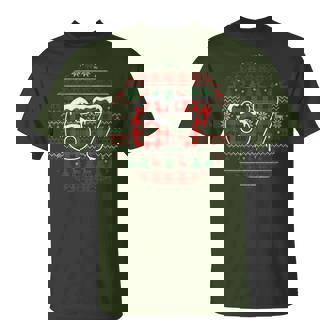 Six Seven Christmas 67 Meme Plaid Holiday Pattern T-Shirt - Monsterry