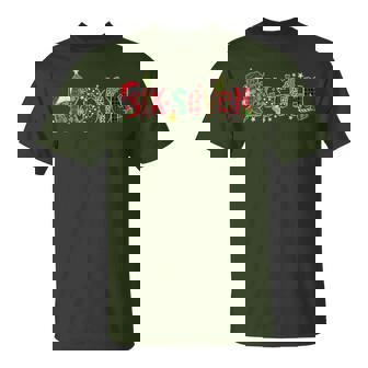 Six Seven Christmas Nurse 67 Meme Coquette School Nurse T-Shirt - Monsterry