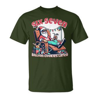 Six Seven Santa Cookies For Christmas Meme T-Shirt - Thegiftio UK