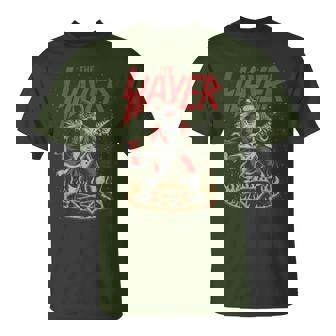 Slayer Santa Heavy Rock And Roll Christmas Music T-Shirt - Monsterry