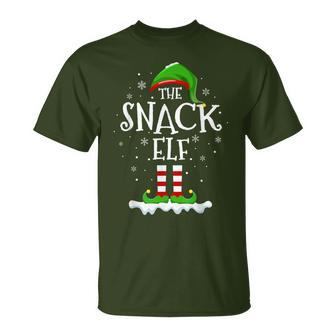 Snack Elf Squad Xmas Family Matching Group Christmas Elf T-Shirt - Thegiftio UK