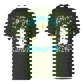 Snow Day Supporter Snowflake Christmas Pajamas Teacher T-Shirt - Monsterry