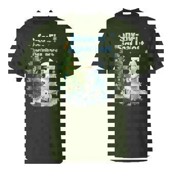 Snow-Fi Signal Lost Christmas Snowman Wifi T-Shirt - Thegiftio