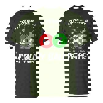 Stop Staring At My Balls 67 Meme Christmas Adult Humor T-Shirt | Mazezy