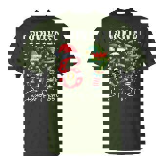 I Survived 67 Days Of School Christmas Candy Cane Six Seven T-Shirt - Monsterry