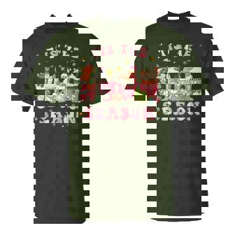 Vintage Christmas Tis The Season Christmas Tree Coffee Latte T-Shirt - Thegiftio