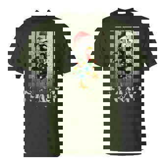 Vintage F-Caw-F Christmas Chicken Retro Fcawf Rooster T-Shirt | Mazezy