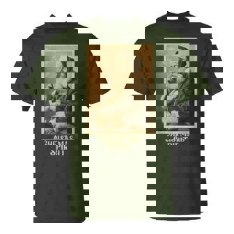 Vintage Smoking Santa Claus Christmas Spirit Christmas T-Shirt | Seseable UK