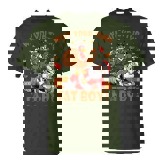 Wait Your Turn Fat Boy Thanksgiving Christmas Turkey T-Shirt - Thegiftio