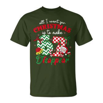 All I Want For Christmas Is To Make 67 Disappear Meme T-Shirt - Thegiftio UK