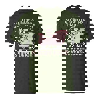 All I Want For Christmas Is More Books Bookworm Reading T-Shirt - Monsterry