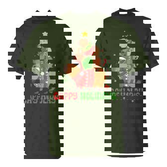 All I Want For Christmas Is A Capybara Cute Capy Xmas Tree T-Shirt - Monsterry