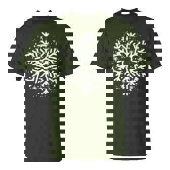 Winter Christmas Snowflake Matching Family Couples Style T-Shirt | Seseable CA