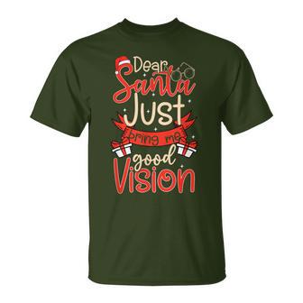 Xmas Optician Eye Doctor Optometry Christmas Optometrist T-Shirt - Seseable