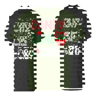 Xmas Socks Santa Hat Candy Cane Crew Cute Coquette Bow Heart T-Shirt - Monsterry