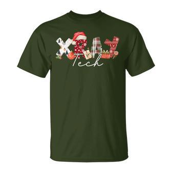 Xray Tech Christmas Bow Rad Tech Radiology Women T-Shirt - Thegiftio UK