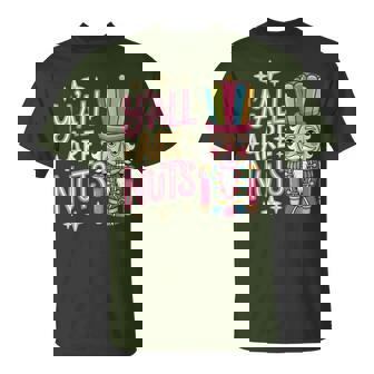 Y'all Are Nuts Parent Sarcastic Christmas Humor T-Shirt - Monsterry