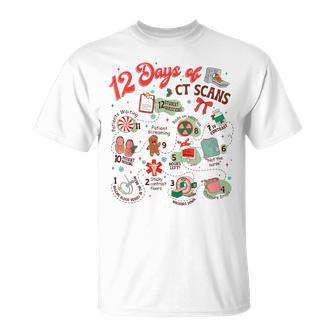 12 Days Of Ct Scans Christmas Ct Tech Cat Scan T-Shirt - Thegiftio UK