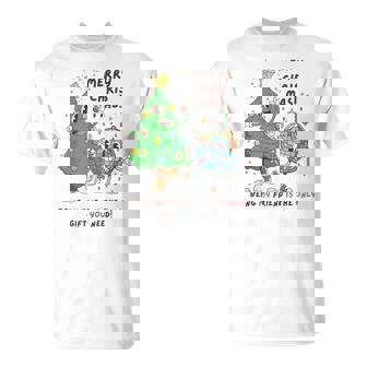 2025 Retro Friend Christmas Dancing Tree Disco Ball T-Shirt | Mazezy