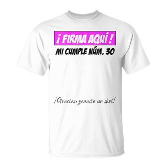 30 Años Cumpleaños Chica Regalo Original Divertido Cuello Camiseta unisex - Regaloses