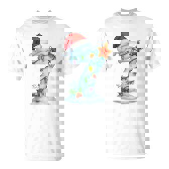 6 7 Meme Wrapped In Christmas Lights Holiday 6-7 Matching T-Shirt - Thegiftio