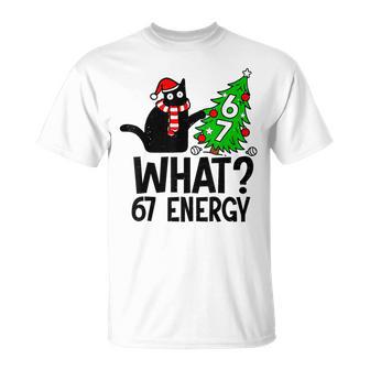 67 Meme Six Seven Cat Christmas Gen Z Alpha Meme Slang T-Shirt - Monsterry