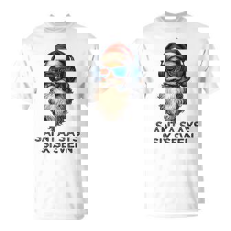 67 Memes Six Seven Christmas 6-7 Memes Santa Says 6 7 T-Shirt | Mazezy