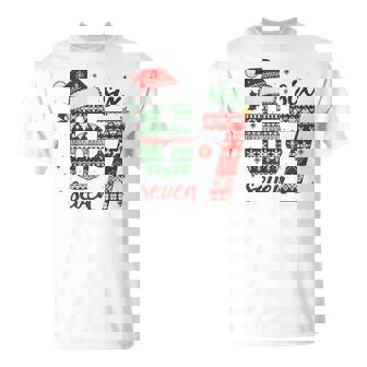 67 Six Seven 6 7 Meme Custome Couple Christmas Matching T-Shirt - Thegiftio