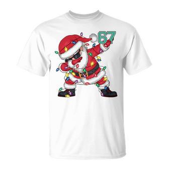 67 Six Seven Meme Brainrot Dabbing Santa Claus Costume T-Shirt - Thegiftio UK