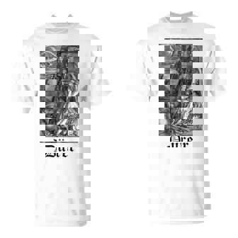 Albrecht Dürer Durer クリスチャンアート メランコリア ホワイト 長袖tシャツ Tシャツ - Kawaiitshirt