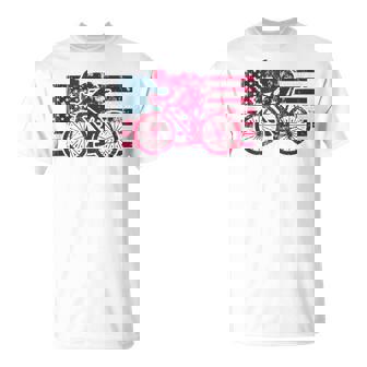 American Flag Cycling Cyclist Bike USA Tank Top T-Shirt | Mazezy