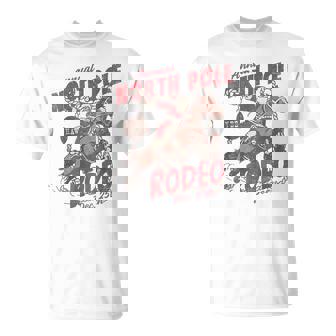 Annual North Pole Rodeo Cowboy Santa Howdy Christmas T-Shirt | Mazezy