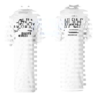 Apple Valley CA J05 Vintage Athletic Blue T-Shirt | Mazezy