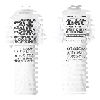 The Art Of Spending Scrapbooking Definition Scrapbook Lover Tank Top T-Shirt | Mazezy