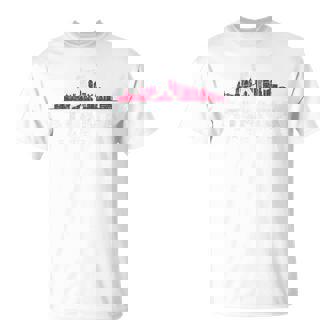 Atlanta Baseball Vintage Player Minimalist Skyline Retro T-Shirt - Monsterry