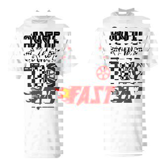 Auntie Of The Two Fast 2nd Birthday Racing Car Family T-Shirt | Mazezy