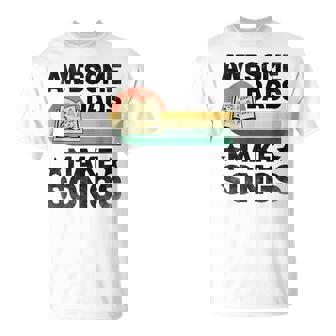 Awesome Dads Make Songs Music Composer Compose Song Tank Top T-Shirt | Mazezy