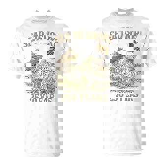 On Back Sea To Shore 250 Years US Amphibious Military Tank Top T-Shirt | Mazezy