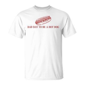 Bad Day To Be A Hot Dog Lover 4Th Of July Independence Day T-Shirt | Mazezy