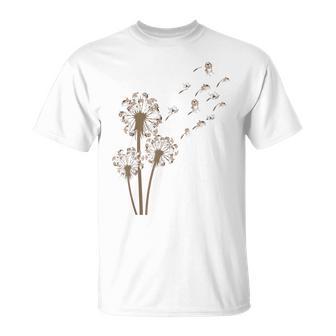 Beagle Flower Fly Dandelion Dog Lover Dog Dad T-Shirt | Seseable CA