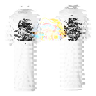 Beer Dad Piratehark グラフィック 漫画 海 アドベンチャーシャツ Tシャツ - Kawaiitshirt