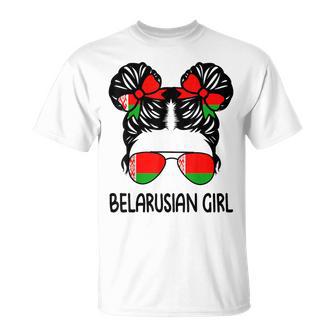 Belarusian Girl Messy Hair Belarus Pride Kids T-Shirt | Mazezy